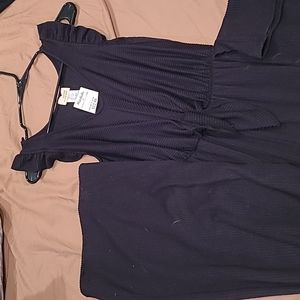 Black wide leg jumpsuit NWT women's medium